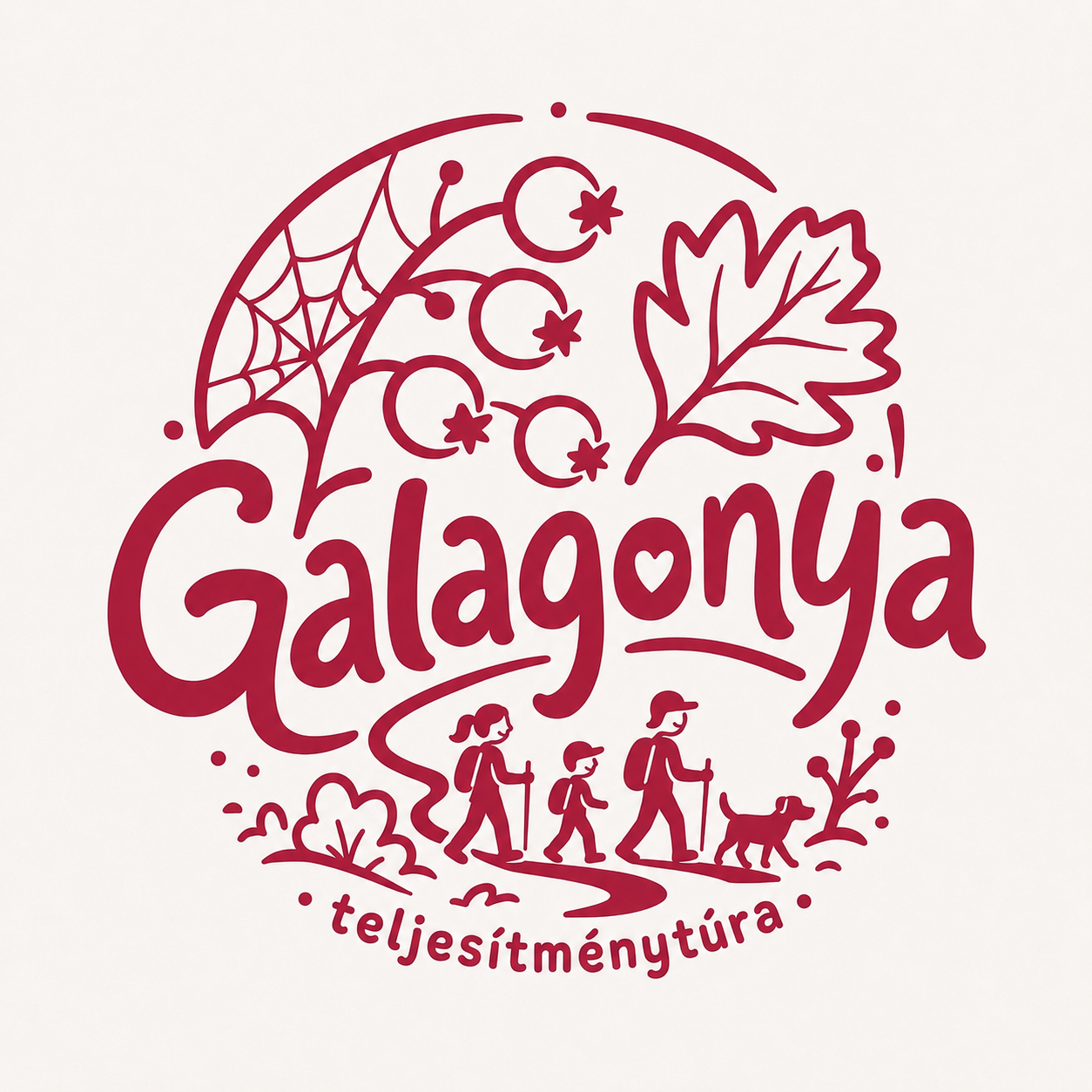 Galagonya túra színes logó