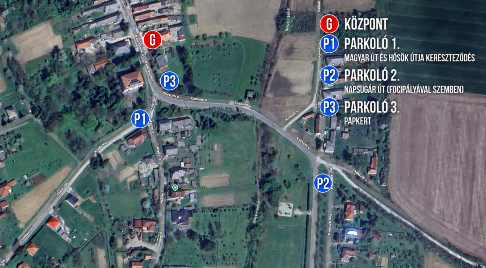 Galagonya teljesítménytúra rigyáci parkolási térkép